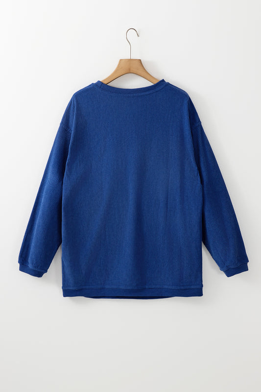 The Sunday Oversized Sweatshirt Blue