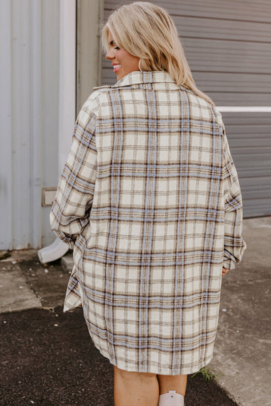 Jessie Plaid Shacket Curve