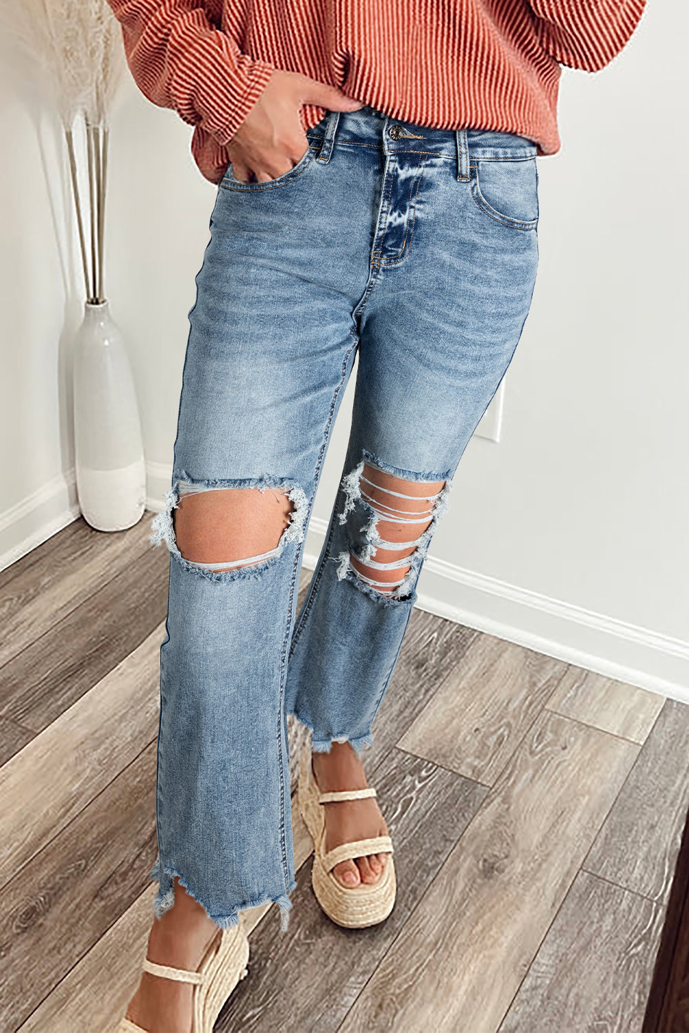 Miranda Raw Hem Vintage Jeans