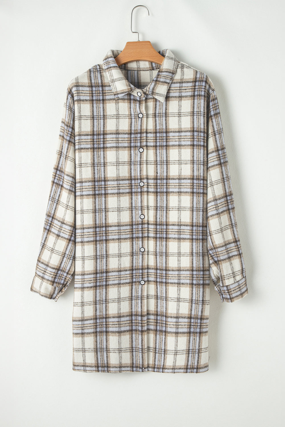 Jessie Plaid Shacket Curve
