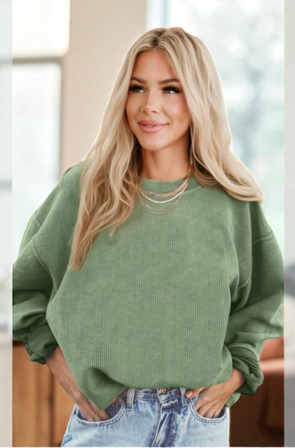 The Sunday Oversized Sweatshirt Green