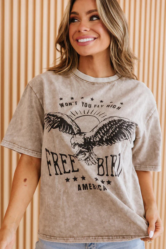 Free Bird Graphic T Shirt